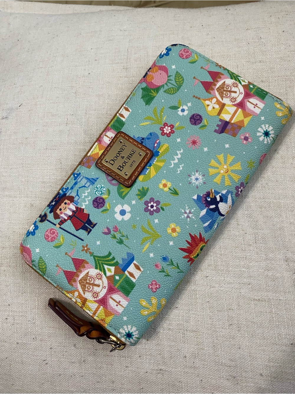 Disney Dooney & Bourke It's a Small World Wallet 2019 Blue
